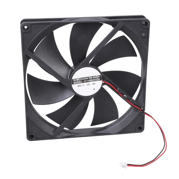 Gieenan 12V 6W Router Cooling Fan PC TV Box Quiet Power 180x180x25mm Cabinet Cooling Fan 18cm Protective Net Replacement