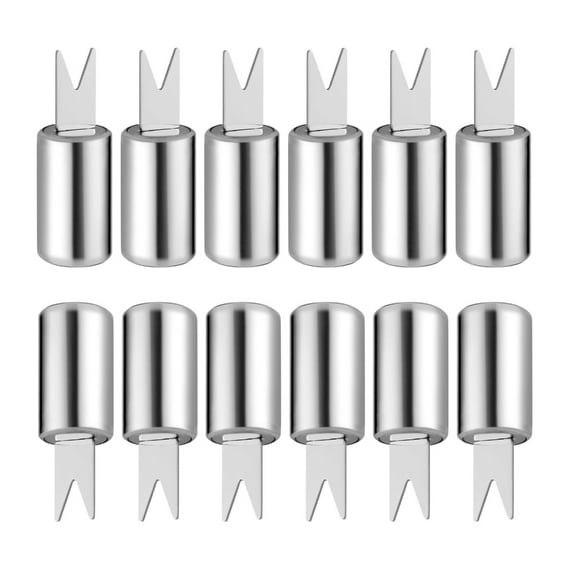 Gieenan 12pcs Corn Cobs Skewers Stainless Steel Skewers for BBQ Picnics and Home Cooking