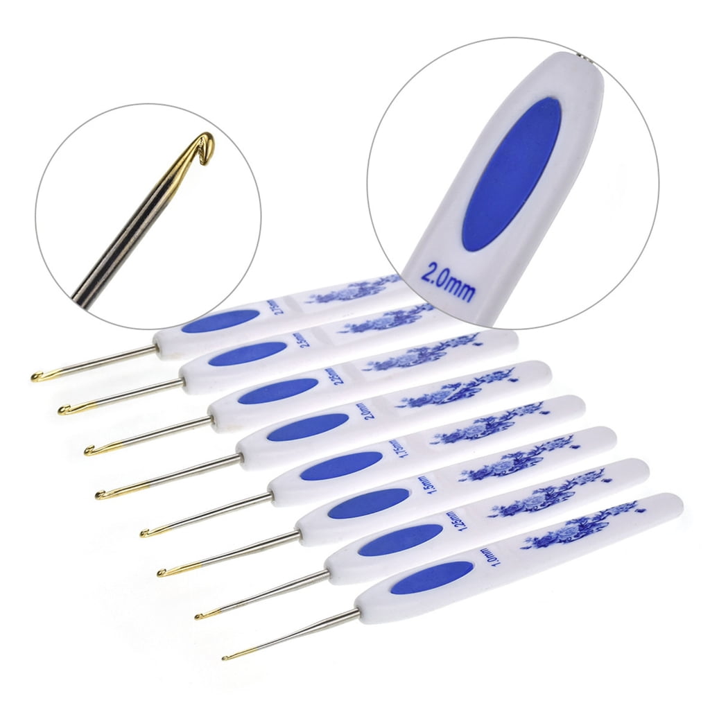 Gieenan 16Pcs Aluminum Crochet Hooks for Beginner Adult, Ergonomic Grip Crochet Needle