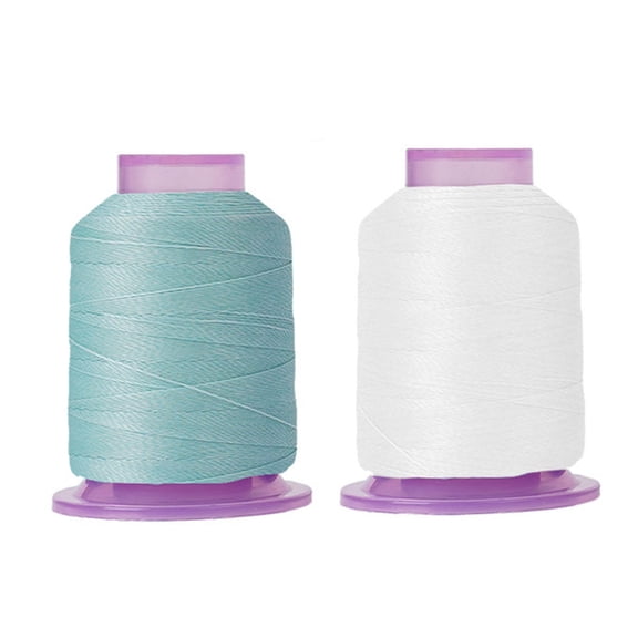 Gieenan 2 Spools Color Changing Yarn Polyester Sewing Thread 550Yards Each for Sewing