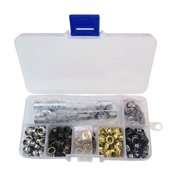 Gieenan 200set 3/16" Inner Diameter Metal Grommets Eyelets Grommet Tool Install Tool