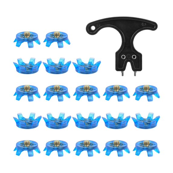 Gieenan 21lots Ergonomic Golf Shoe Spikes Screw Fastly Twist Replacement Golf Spikes Golf Shoe Accessories