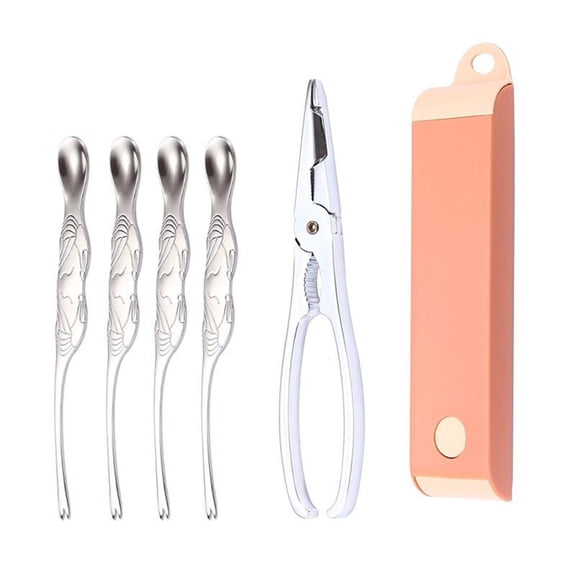 Gieenan 3 Pieces Seafood Tool Set Crab Shrimp Pliers Spoon Set Lobster Crab Cracker Tool