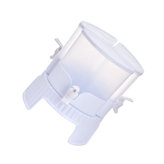 Gieenan 3 Spigots Rotating Refrigerator Pitcher With Tap Oversized Capacity Fruit Teas Beverage Dispenser For Kitchen Parties