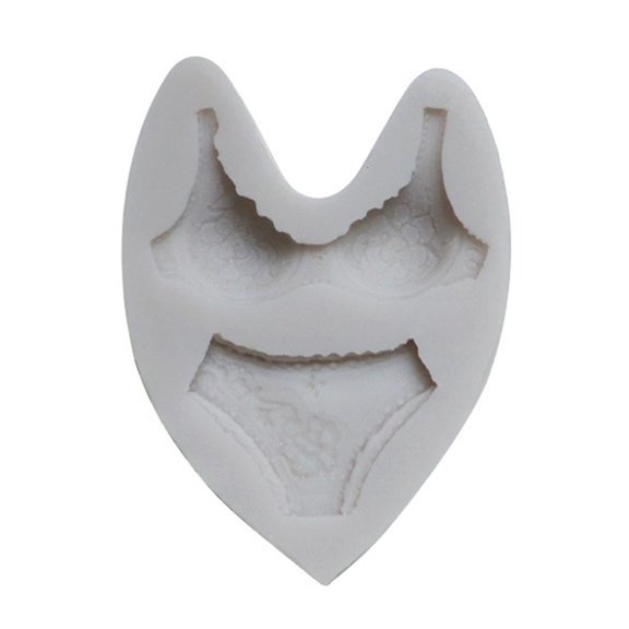 Gieenan 3D Women Underwear Fondant Mold Soft Mould for Chocolate Candy Sugar Craft Cake Decoration Cupcake Polymer Clay Reusable