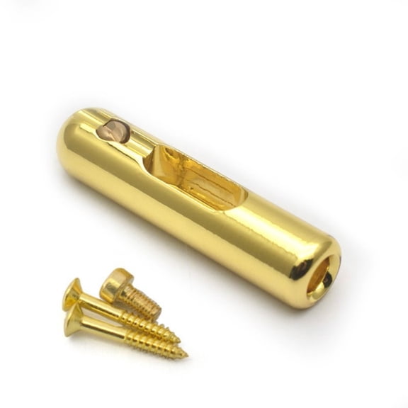 Gieenan 41.5x8.5mm Individual Guitar Tube Bridge Black/Golden/Silver Coated for Improved Acoustic Performances and Aesthetic