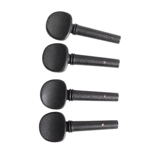 Gieenan 4Pcs 4/4 3/4 1/2 1/4 Violin String Tunning Peg Wood Violin Tuning Pegs Replacements Violin Tuners Set Violin Accessories