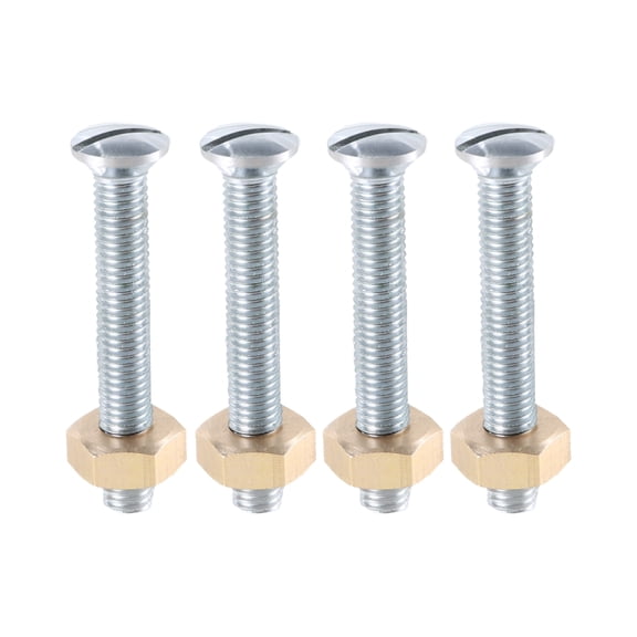Gieenan 4Pcs 6mm Stainless Steel Screws Turntable Cartridge Mounting Panel Fixing Screws Cartridge Mounting Screws Replacement