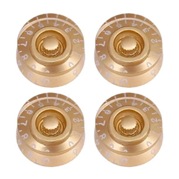 Gieenan 4Pcs Jazzes Bass Knobs Concentric Knobs Bass Effect Button Control Turning Knobs Bass Knobs Guitar Knobs Potentiometer