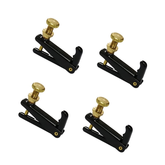 Gieenan 4Pcs/pack Violin Finger Guides Fine Tuners for Violin Full Size Violin Tuner Set