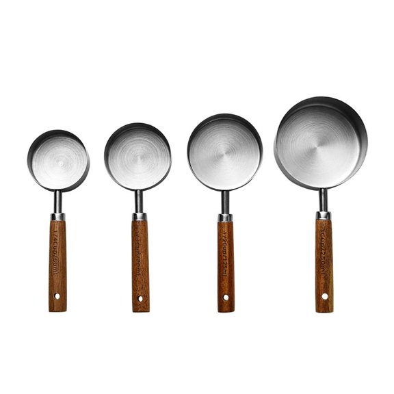 Gieenan 4Pieces Stainless Steel Measuring Cups Measuring Spoons Set Measuring Tool Set