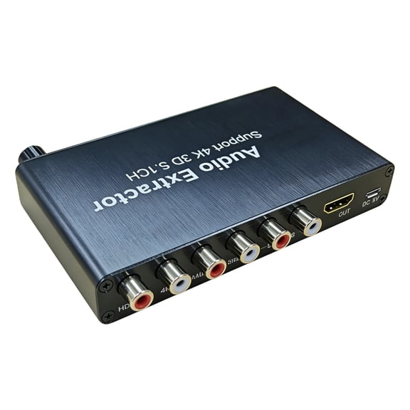 Gieenan 5.1CH 4K 3D HDTV Sound Extractor Decoding AC3 To 5.1 Amplifier Analog Converter Extractor Amplifier for Player