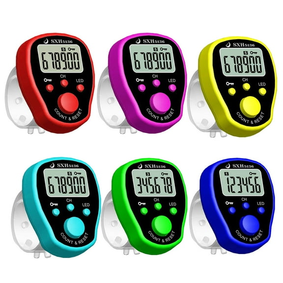 Gieenan 5 Channel Finger Counter for Lap Sport for School Event Game Scores Portab