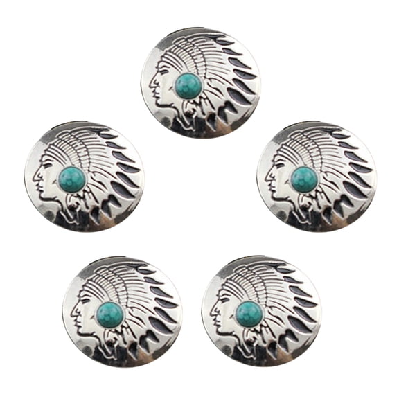 Gieenan 5 Pcs 25mm Round Flower Buttons Decorative Button Wedding Buttons