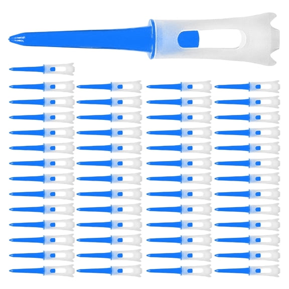 Gieenan 50Pcs Golfs Support Tees Golfs Tees Driver Training Accessory Plastic Golfs Tees