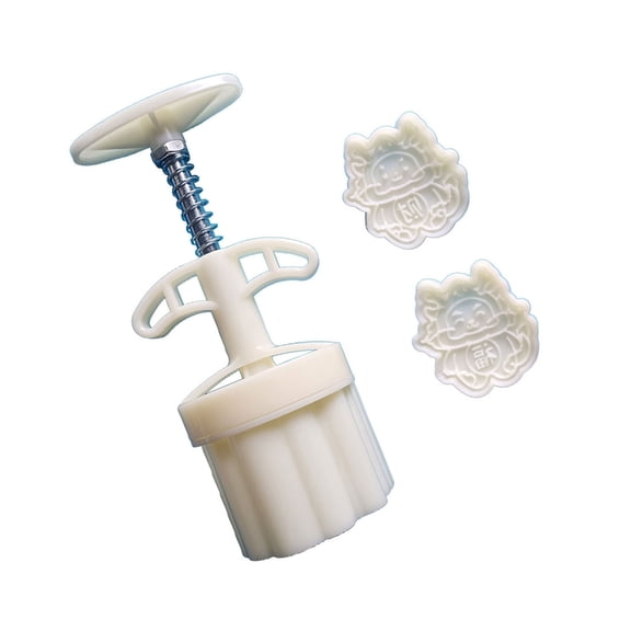 Gieenan 50g DIY Mooncake Mold Dragon Shaped Exquisite Chinese Dessert Molds for Baking