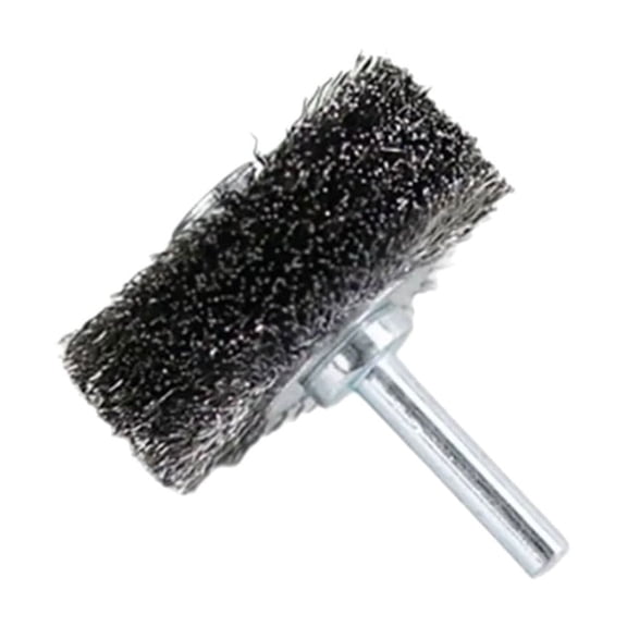 Gieenan 50mm Metal Brush Wheel 1/4" Shaft Rusts Removal Edges Grinding Deburring Tool
