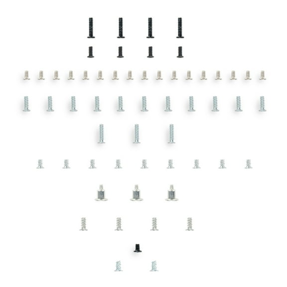 Gieenan 58Pcs Game Console Full Set Screws for Lite Host Internal External Screw