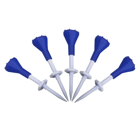 Gieenan 5Pcs Golf Step Down Tees Plastic Golf Ball Tees Adjustable Height Golf Tees Gift