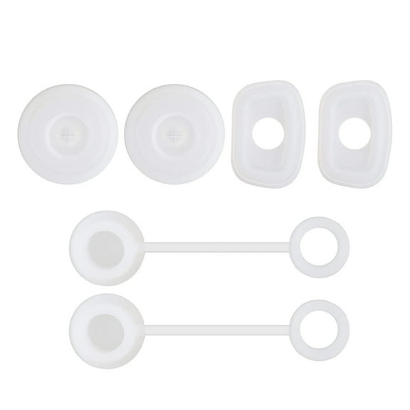 Gieenan 6 Pieces Tumblers Cup Accessories Silicone Material Straw Cup Covers for Cups