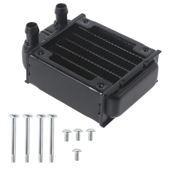 Gieenan 60mm 6 Tube Computer Water Cooling Radiator G1/4 Female Thread Heat Dissipation for Computer PC CPU Water Cool System