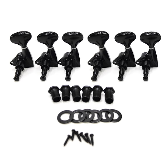 Gieenan 6Pieces Guitar String Knobs Metal Guitar Tuners Metal Texture for Stable Tuning