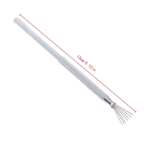 Gieenan 7 pin Clay Sculpture Poke Needle Steel Wire Brush Metal Modelling DIY Tools