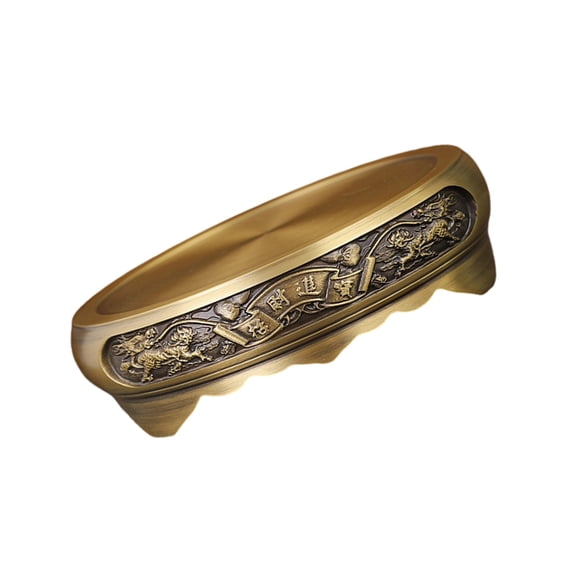 Gieenan Antique Styles Handcrafteds Brass Circulars Round Base for Incenses Burners Delicate Home Ornament