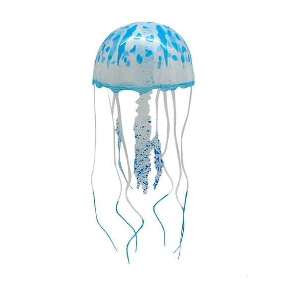 Gieenan Aquarium Decorations Cute Luminous Jellyfish Aquarium Fish Glowing in Dark Fluorescence Jellyfish Toy for FishTank