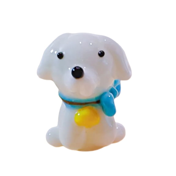 Gieenan Artistic Crystal Statue Handcrafted Dog Bear Figurine Decorative Gift for Family