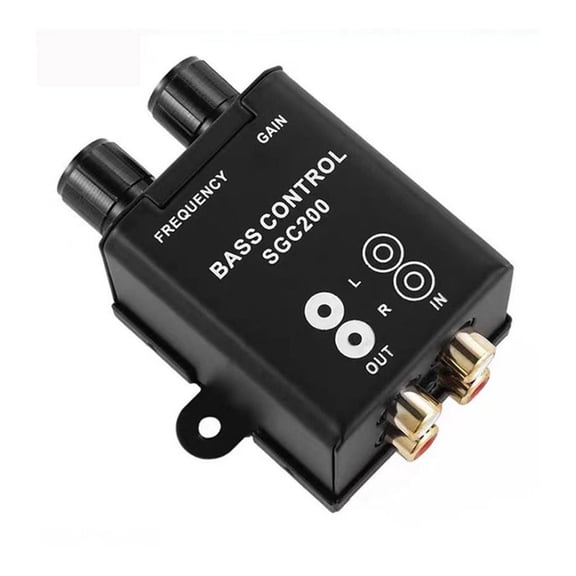 Gieenan Auto Car Remote Amplifier Car Sound Controller Crossover Bass Control Subwoofer