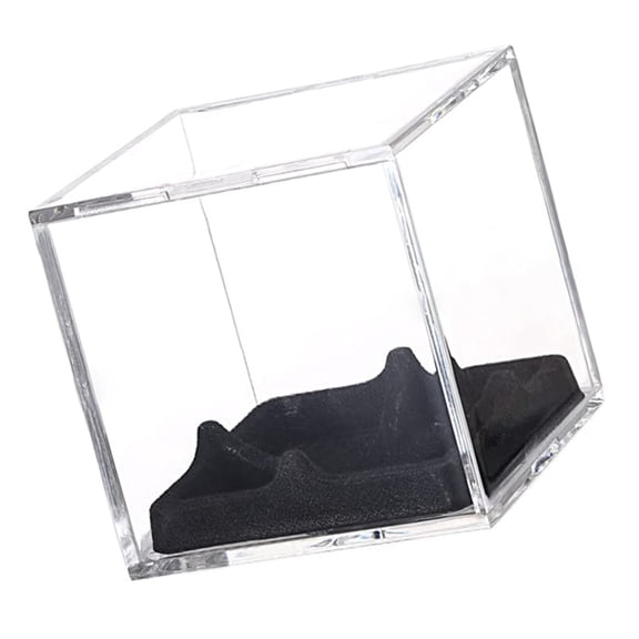 Gieenan Baseball Display Box with Stand, Square Clear Protector Box Acrylic Cubes Softball Display Case Holder Case for Baseball