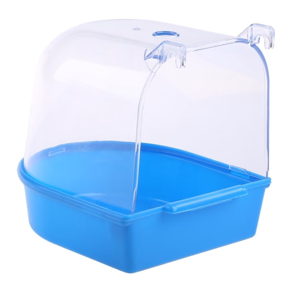 Gieenan Bird Bath Box Parakeet Bathing Tub with Clear Top for Canary Budgies Parrots