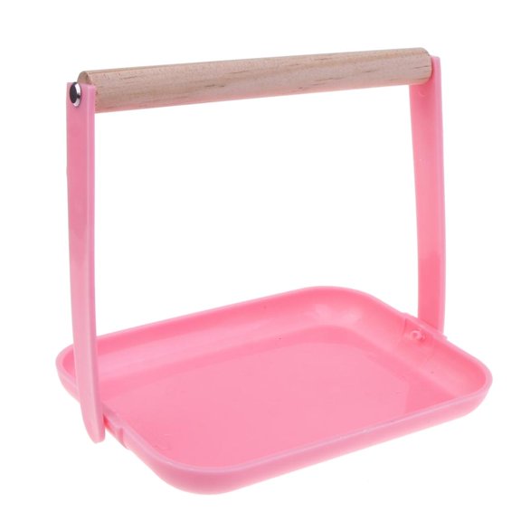 Gieenan Bird Stand Tabletop Training Perch Parrot Play-stands with Plastic Poop Tray