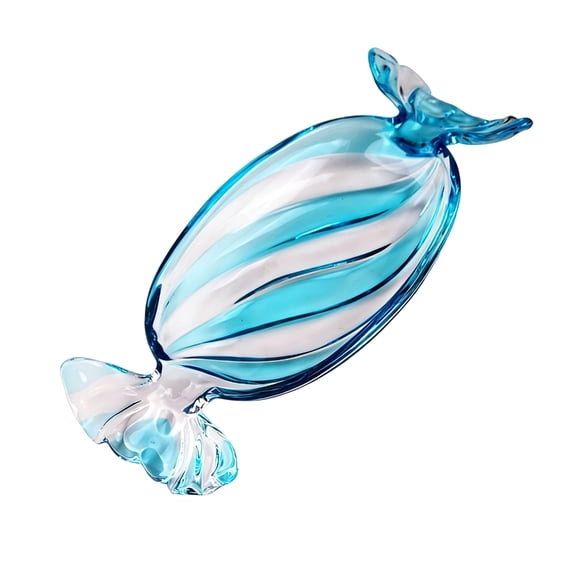 Gieenan Candy Shape Platter Glass Dish for Christmas Party Dinnerware Tray Dessert Plate