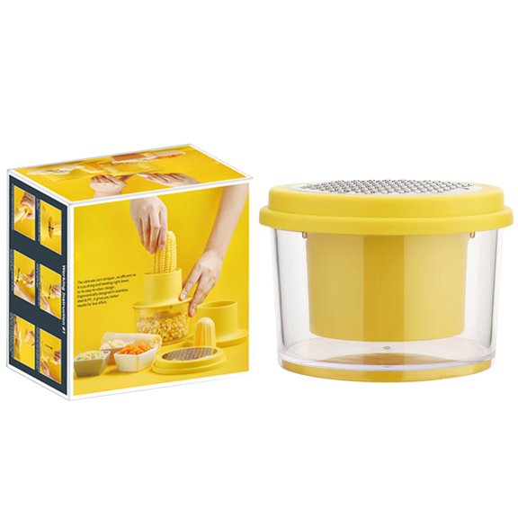 Gieenan Comfortable Grip Corn Shucker Practical Corn Stripping Tool Corn Cutter & Removers with Bowl and Safety Handle