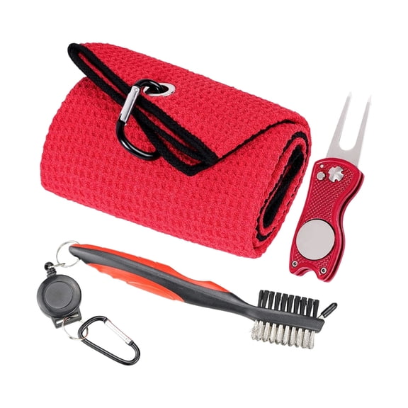 Gieenan Complete Golf Care Set Includes Brush Soft Towel Greens Fork For Effective Club Maintenance On The Course