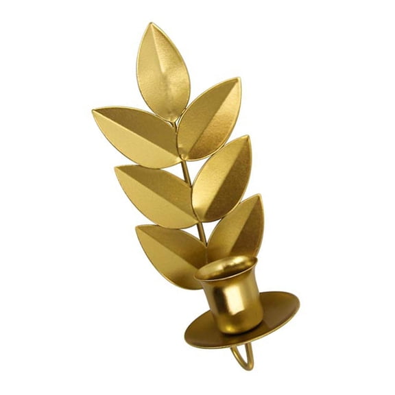 Gieenan Decorative Metal Wheat Shape Candle Sconce Holder for Home Interior Wall Decors