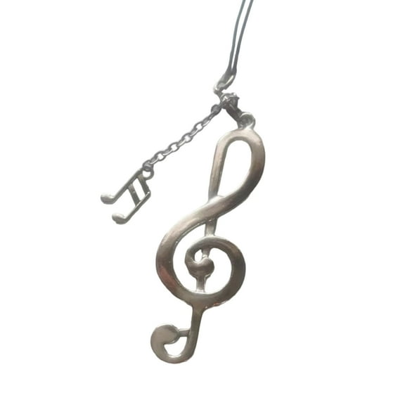 Gieenan Delicate Musical Note Keychain Cute Alloy Phone Charm Accessory Bag Decoration