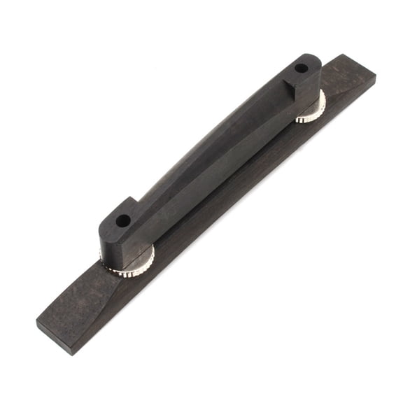 Gieenan Durable Ebony Wood Guita String Bridge for Bass Jazz Guitar Adjustable Instrument Replace Part