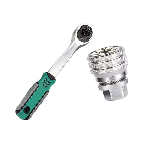 Gieenan Ergonomic Adjustable Socket Wrench Spanner Set 10-19mm 72 Tooth Ratcheting 3/8" Drive High Torques For Automotive Repair
