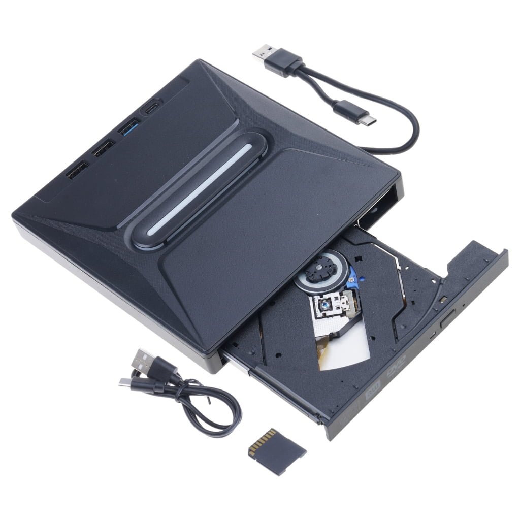 Gieenan External Disk Drive USB3.0 Fast Transfer Disc Burning Player 7 In 1
