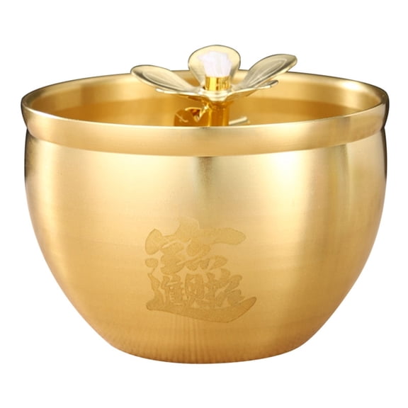 Gieenan Ghee Lamp Butter Lamp Holder Copper Diyas Diwali Candle Holder Tibetan Copper Oil Lamp Buddhist Altar Offering Supplies