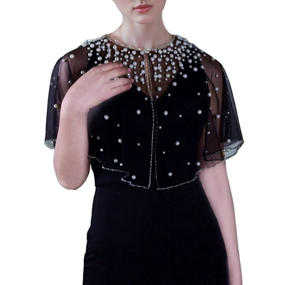 Gieenan Graceful Bridal Shawl for Special Event Wrap Shawl Jeweled Decoration Supplies