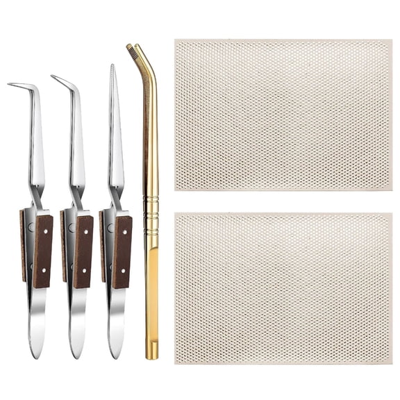 Gieenan High Temperature Jewelry Soldering Supplies Honeycomb Soldering Blocks Reverse Lock Tweezers Jewelry Making Tools