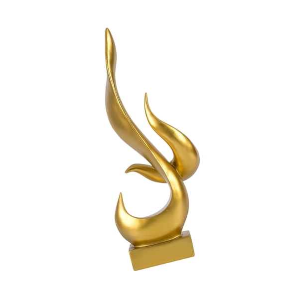 Gieenan Home Decors Modern Abstract Art Fire Flames Statue Table Decorations for Office