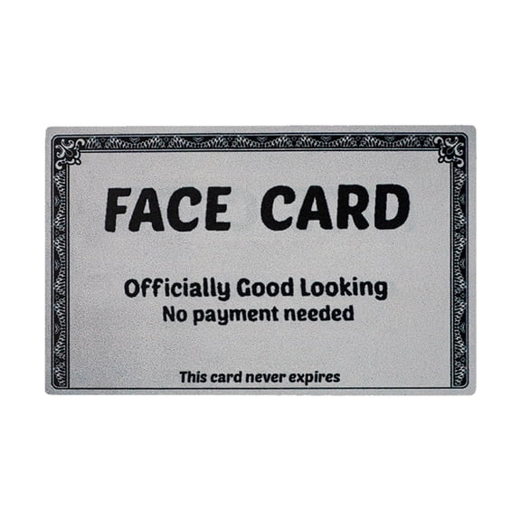 Gieenan Humorous Invitation Card Waterproof PVC Funny Autism Excuse Card For Birthdays