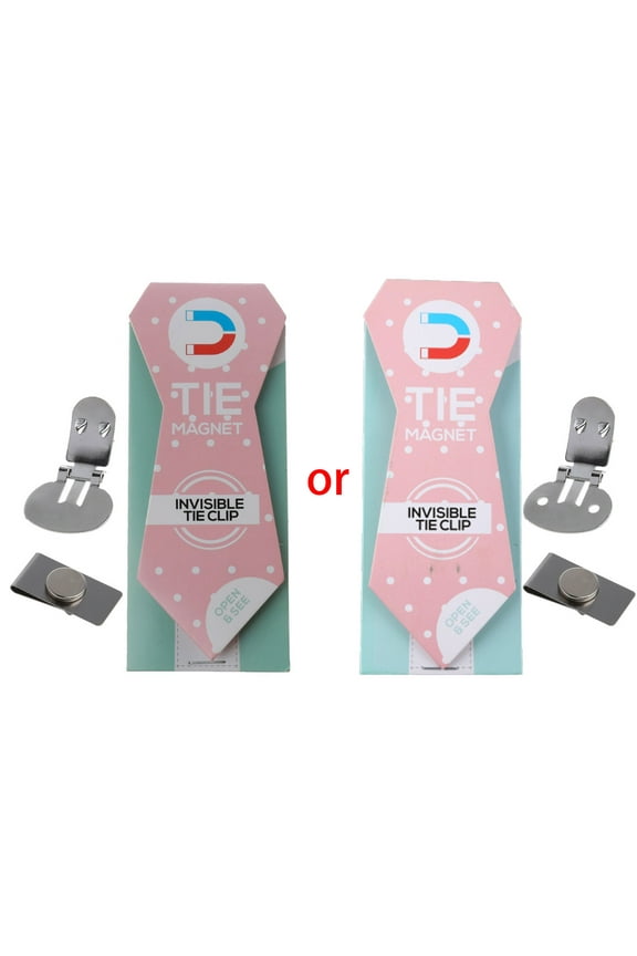 Invisible Magnetic Tie Clips Type Stainless Steel Anti-floating for Men Gift
