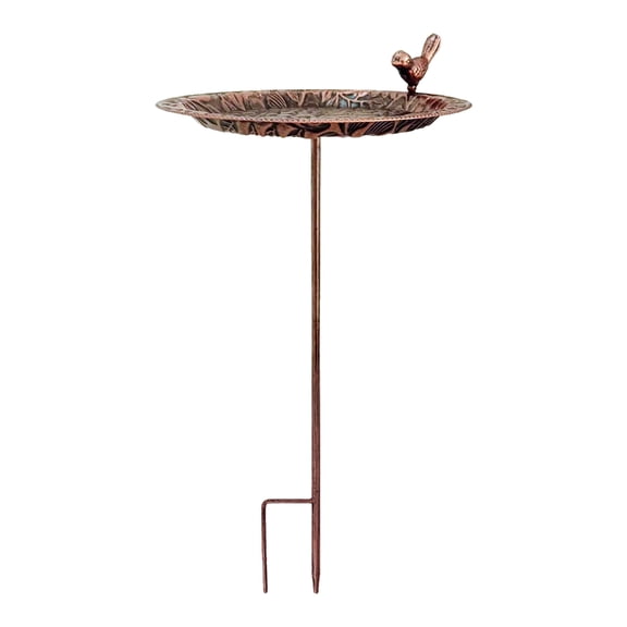 Gieenan Iron Wild Bird Bath Basin Decoration Frostproof Water Bowl For Patios & Balcony