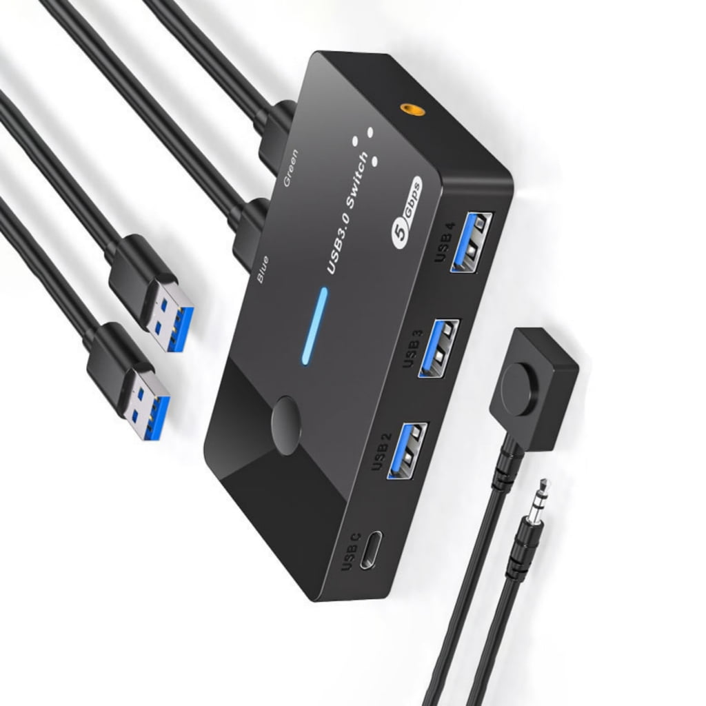 Selector In Computer Gieenan KVM 2 In 4 Out Switcher USB Selectors for PC Share Monitors ...